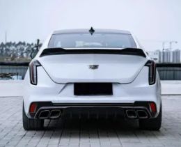 Suitable for Cadillac CT4 modified with black wing rear lip surround