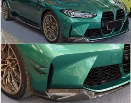 For BMW G80 M3 G82 M4 2021+ Real Carbon Fiber Front Bumper Lip Spoiler Splitters