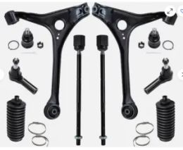 Front Control Arm Ball Joint Tie Rod End Kit Suitable for 1998-2007 Ford Taurus MV959JG