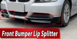 Front Bumper Lip Splitters Spoiler For BMW E90 3-Series Sedan Pre-LCI 2005-2008