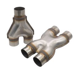 Y-type tee H-type universal adapter muffler inlet and outlet vent nozzles