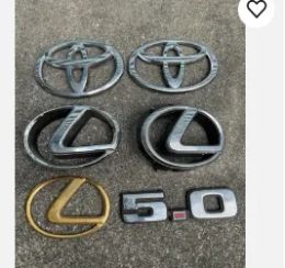 Suitable for TOYOTA GRILLE EMBLEM HOOD GRILL CHROME Lot Ford 5.0 Lexus