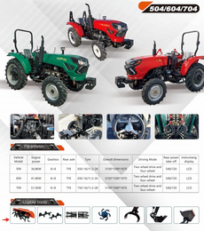 504-704 Tractor, 50 HP model